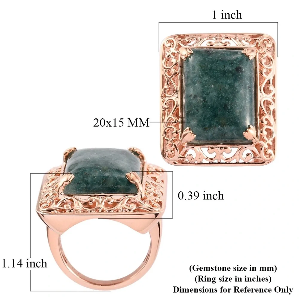 Constituted Malagasy Neon Apatite Solitaire Ring
